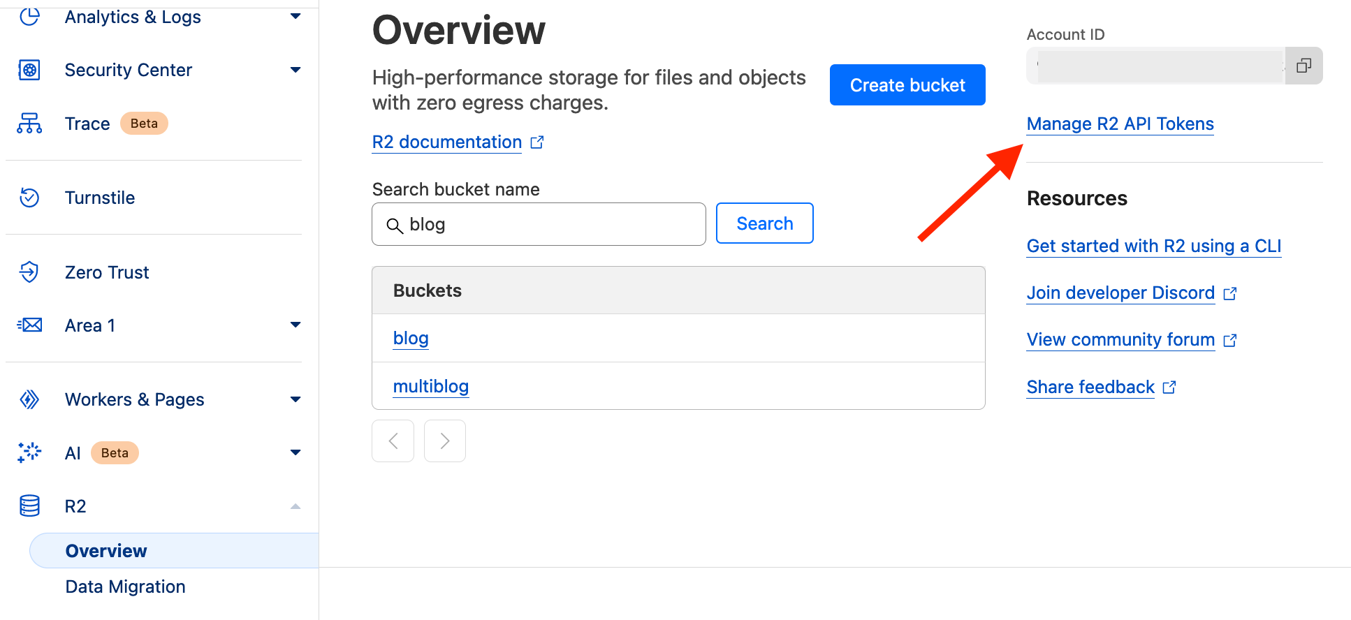 Cloudflare: Manage R2 API Tokens