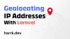 How to geolocate IP addresses with Laravel