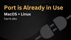 Port is already in use (troubleshooting)